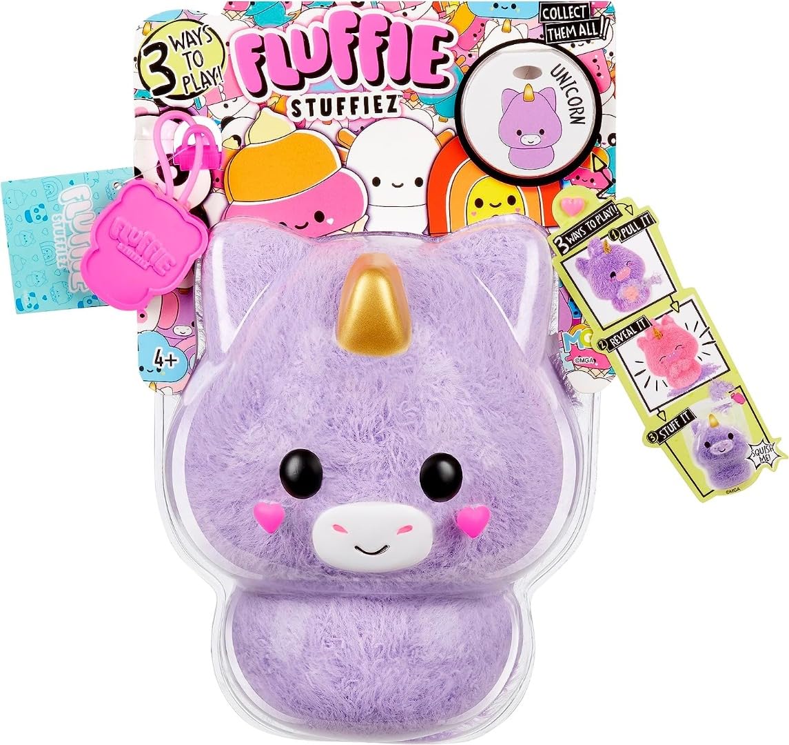 Fluffie Stuffiez Unicorn Small Collectible – Surprise Reveal Plush