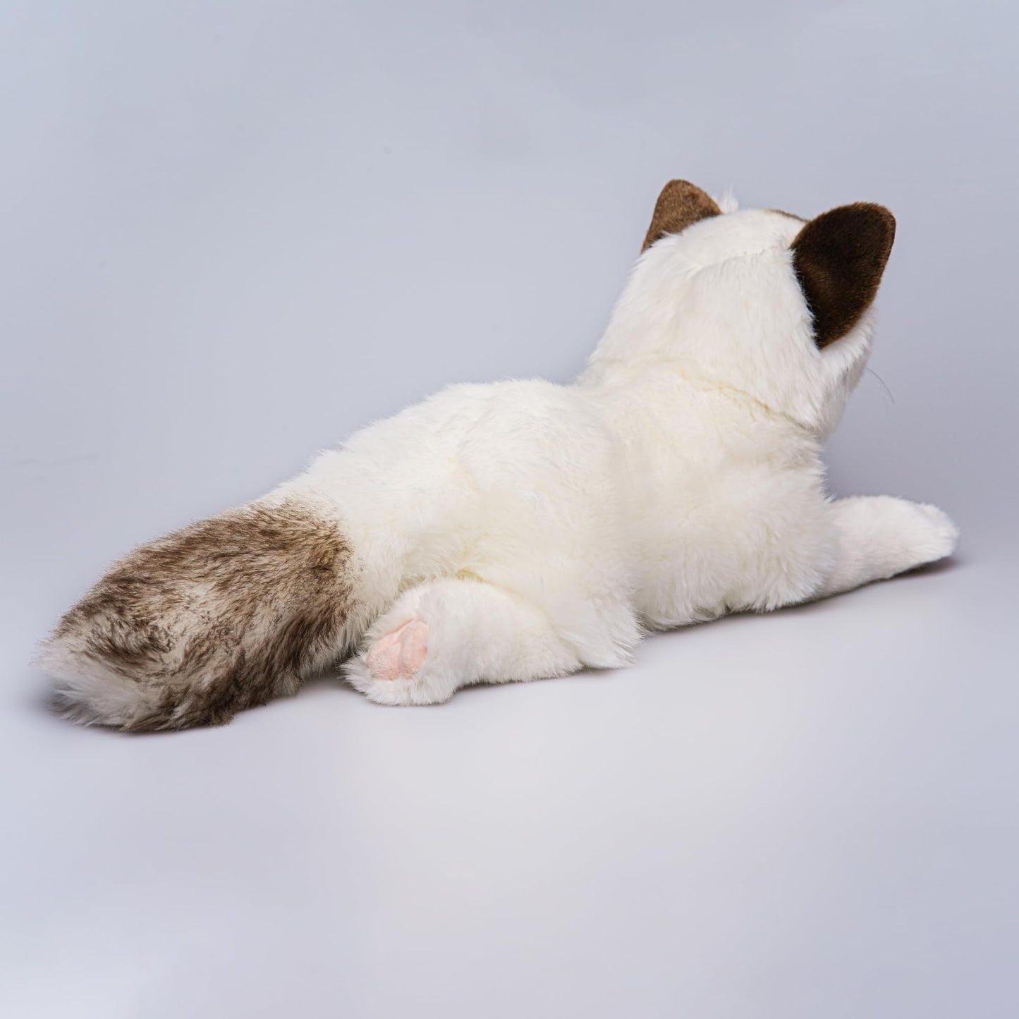 FLUFFYFUN Blinks, Meows & Purrs Realistic Stuffed Cat — 15-Inch Interactive Plush Companion