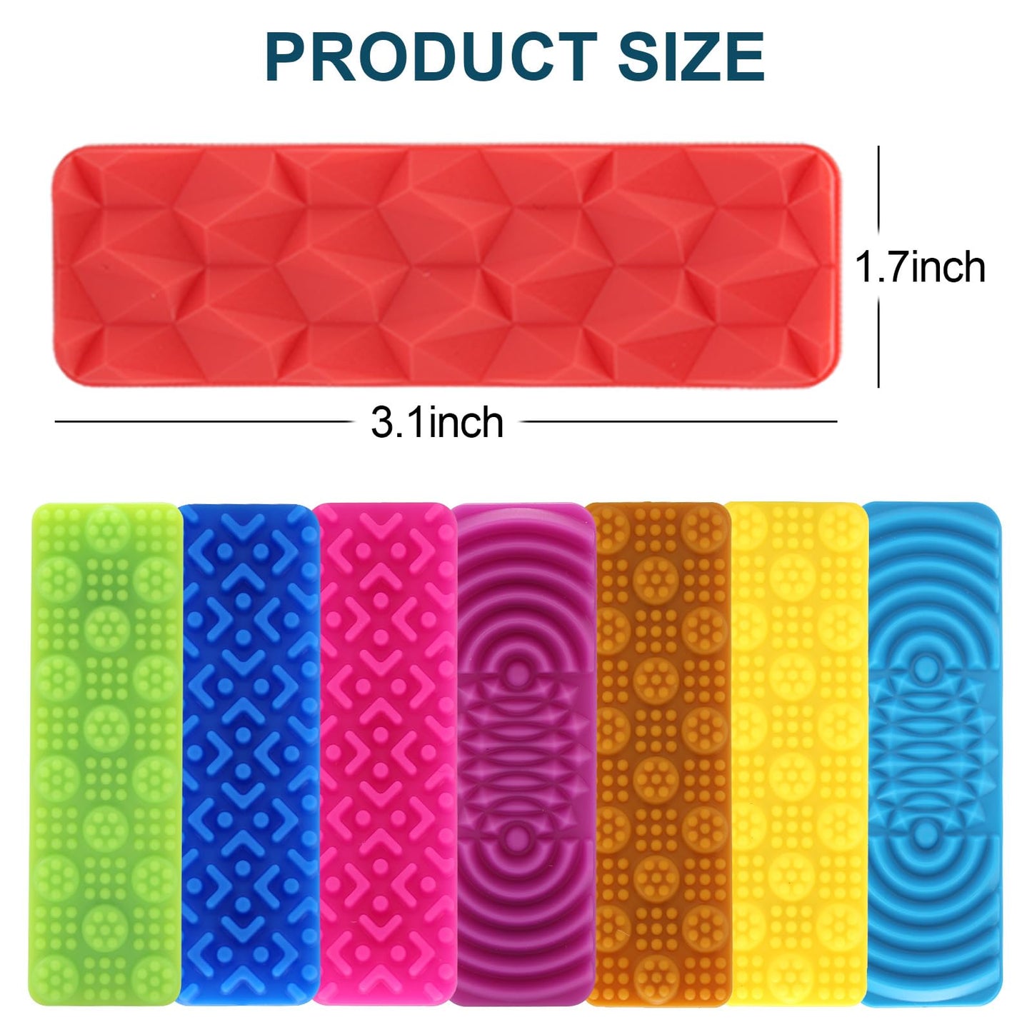 FlufiFiea 8-Pack Textured Sensory Suction Fidget Toys – Quiet Desk Calming for ADHD & Autism