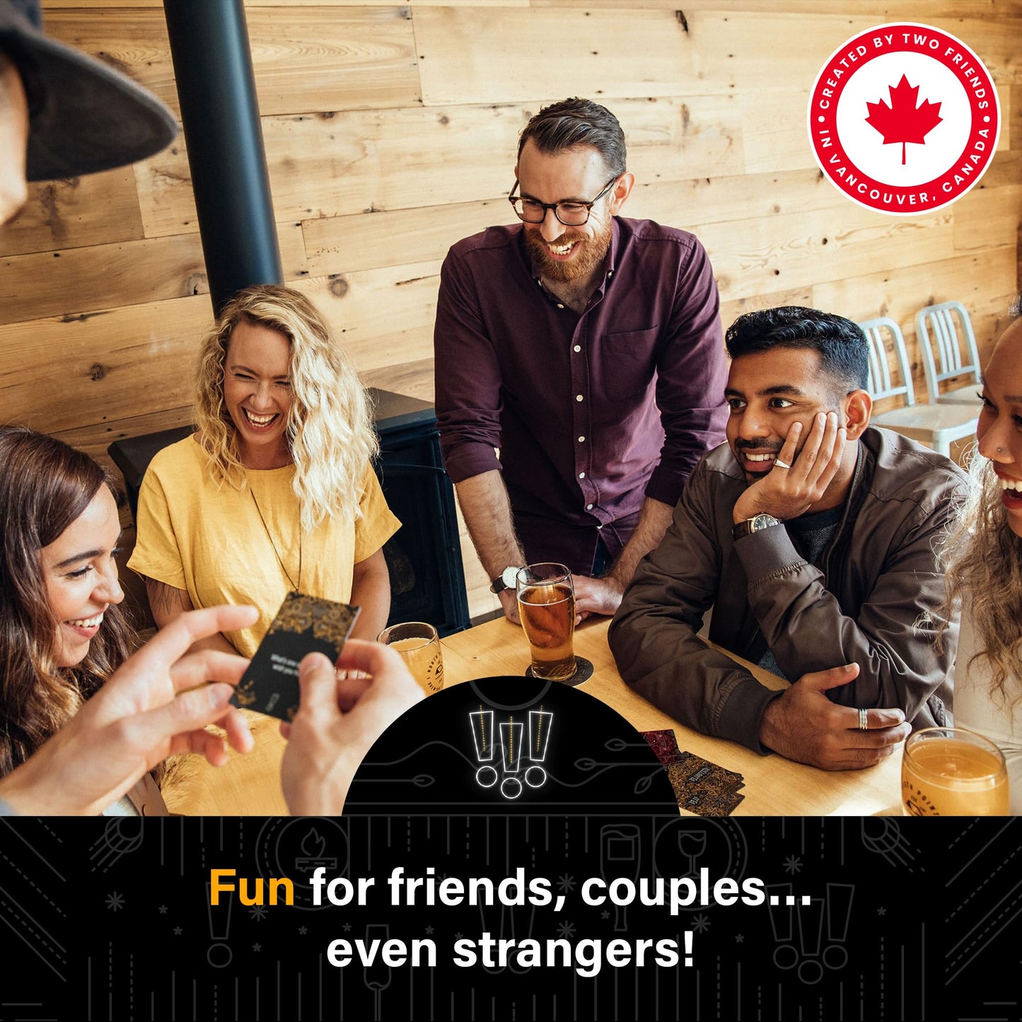 FLUSTER Ice Breakers & Deep Conversation Cards for Adults (126 Cards) | Conversation Starter Card Game