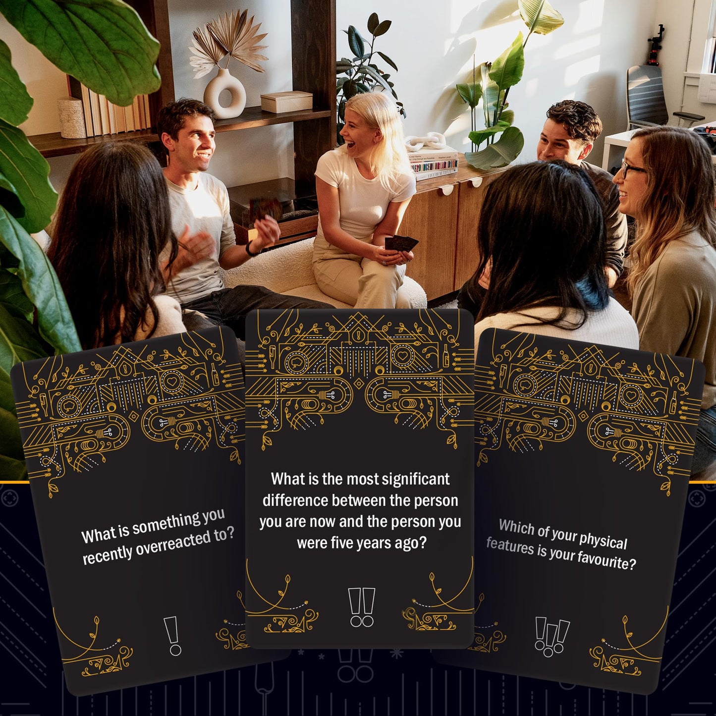 FLUSTER Ice Breakers & Deep Conversation Cards for Adults (126 Cards) | Conversation Starter Card Game