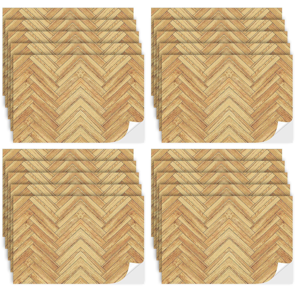 Flutesan 12 Pcs Dollhouse Wallpaper & Flooring – Peel & Stick, 8.27 x 11.69 in, Twill