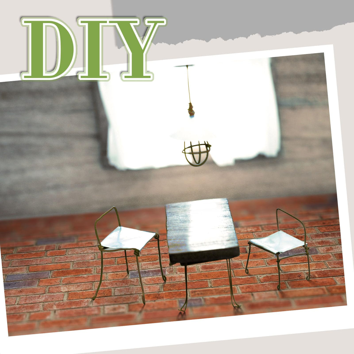 Flutesan 12-Pcs Red Clinker Dollhouse Wallpaper & Self-Adhesive Flooring – Peel & Stick