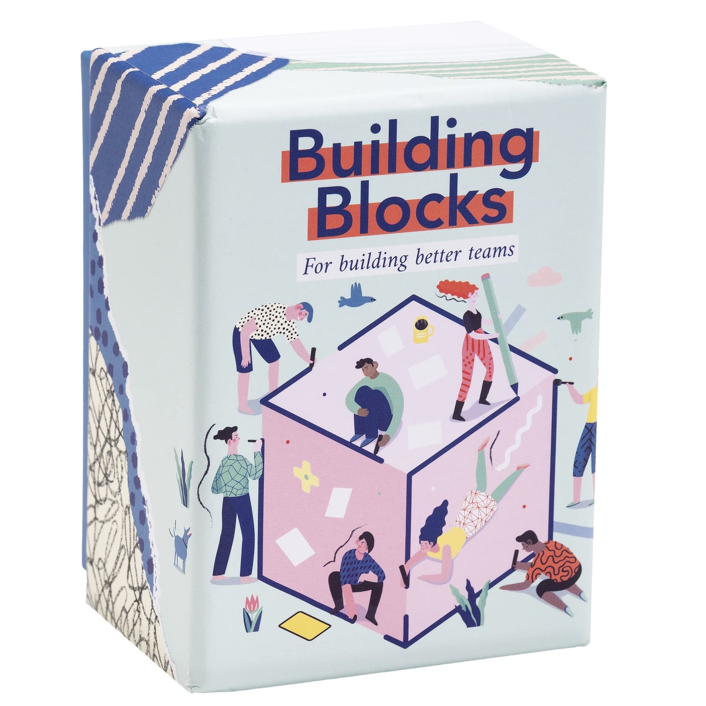 FLUYTCO Building Blocks: Team Building Card Game for Work – 150 Ice Breakers & Prompts