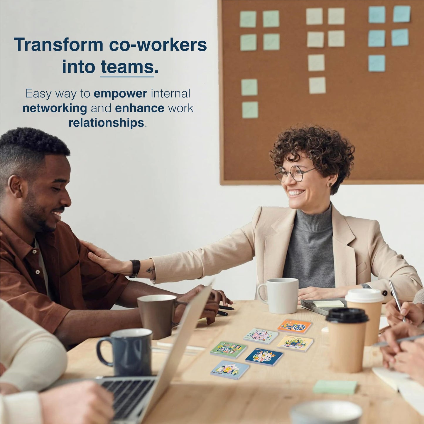 FLUYTCO Building Blocks: Team Building Card Game for Work – 150 Ice Breakers & Prompts
