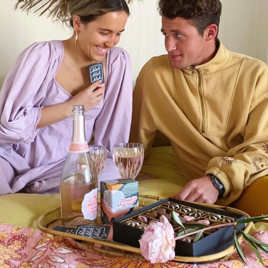 FLUYTCO Love Lingual Couples Card Game – 150 Conversation Starters for Date Night & Deeper Connection