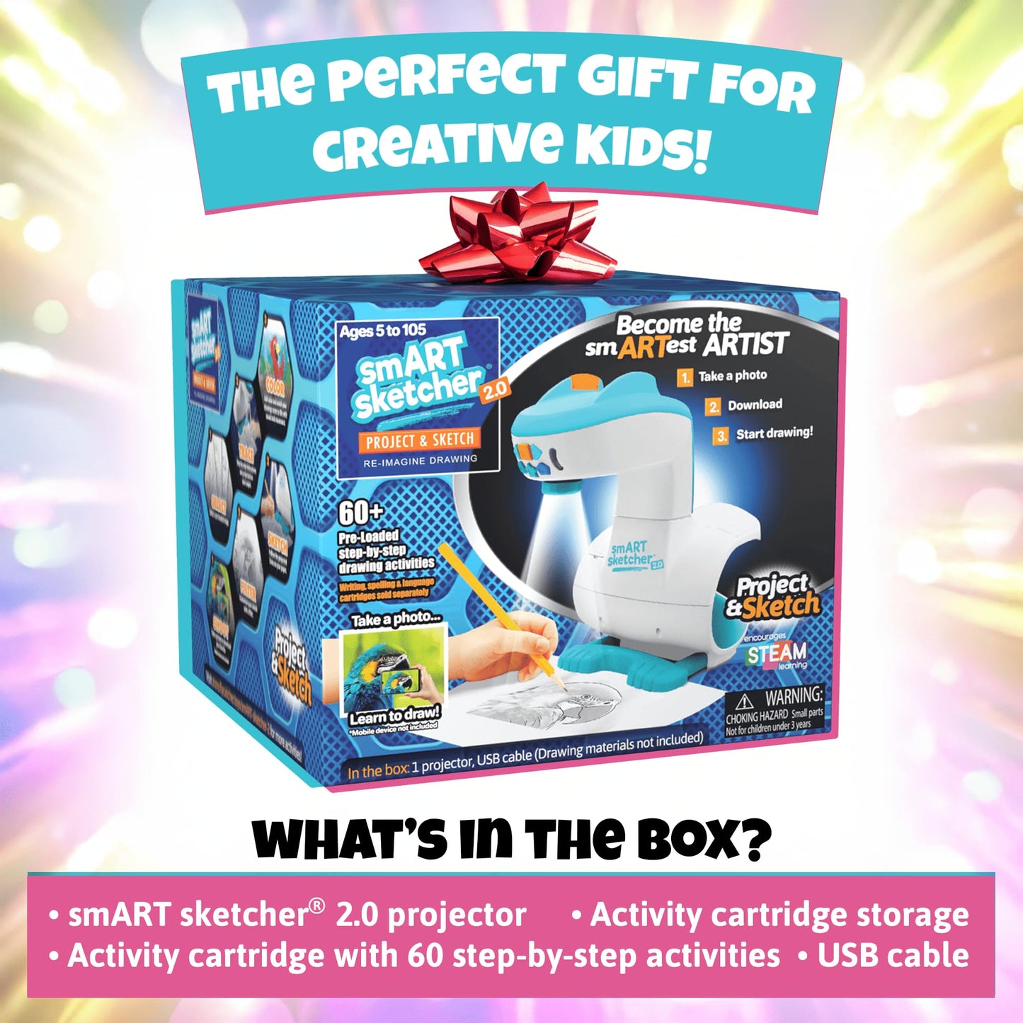 Flycatcher Smart Sketcher 2.0: Projector for Kids – Draw, Trace & Learn