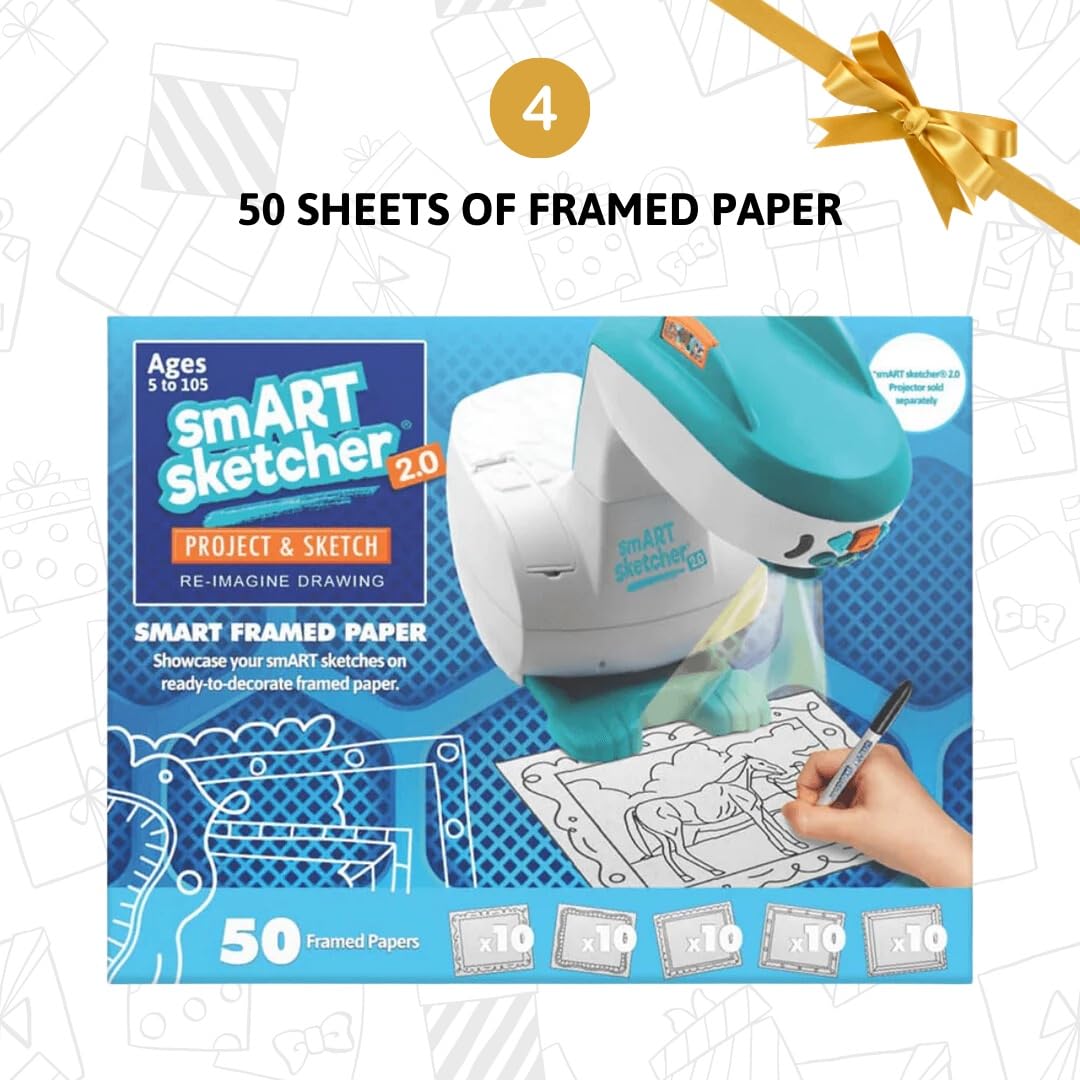 Flycatcher Smart Sketcher 2.0: 4-in-1 Drawing Projector Bundle with Jungle & Ocean Packs