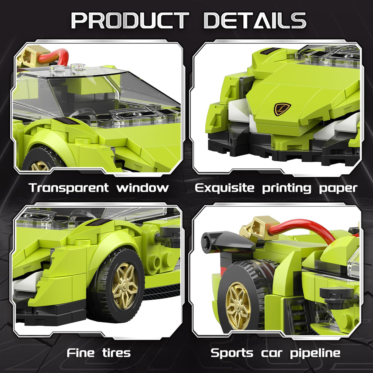 flycites Technic Race Cars Building Kit – STEM Car Model 355PCS