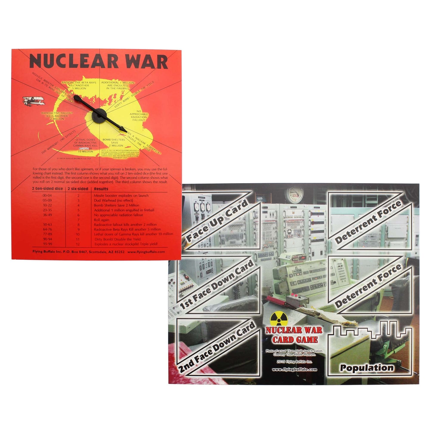 Flying Buffalo Nuclear War Card Game - 50th Anniversary Edition (Sci-Fi Theme)