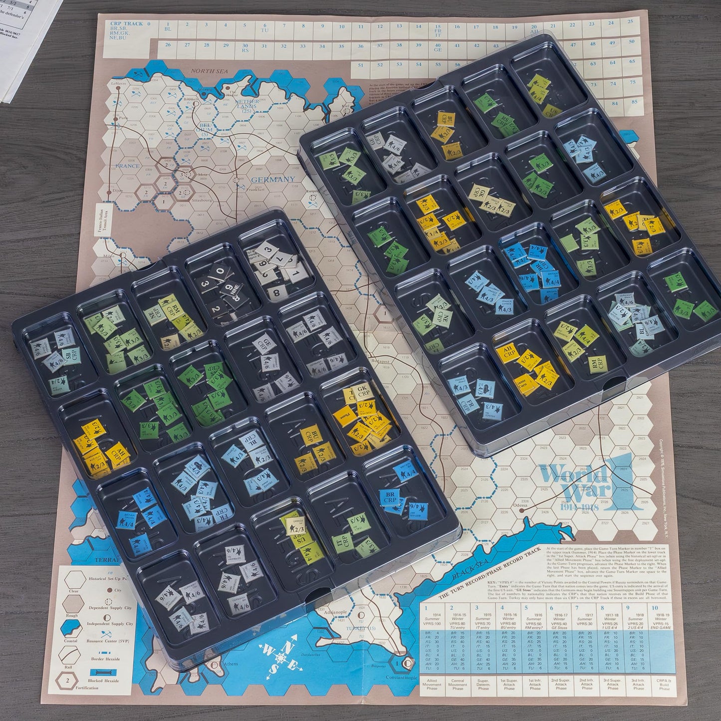 Flying Buffalo Game Piece Counter Trays (5-Pack) – Stackable War & Board Game Organizer | Aegis Collection
