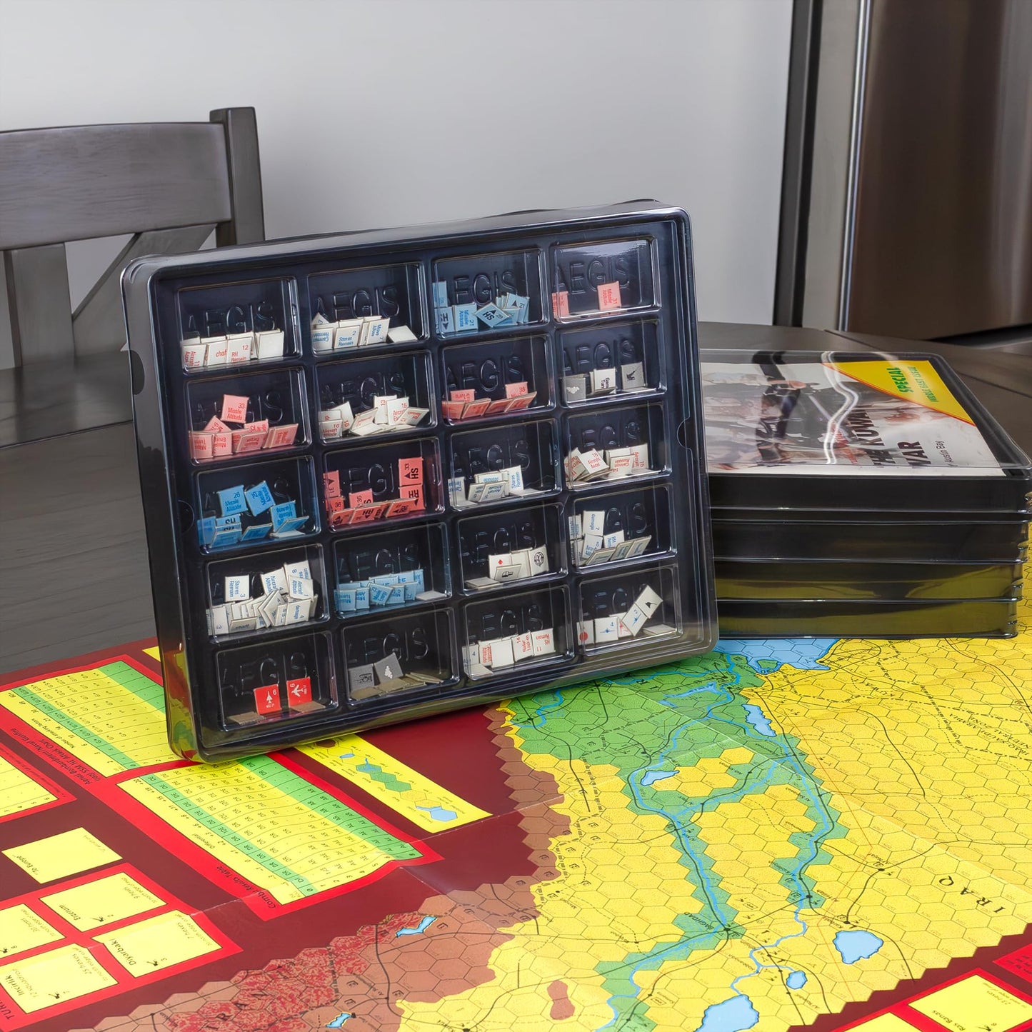 Flying Buffalo Game Piece Counter Trays (5-Pack) – Stackable War & Board Game Organizer | Aegis Collection