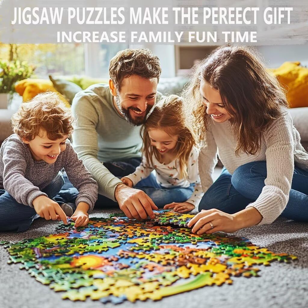 1000-Piece Flying Golf Ball Jigsaw Puzzle for Adults – Colorful Golf Theme, 27x20 Inches