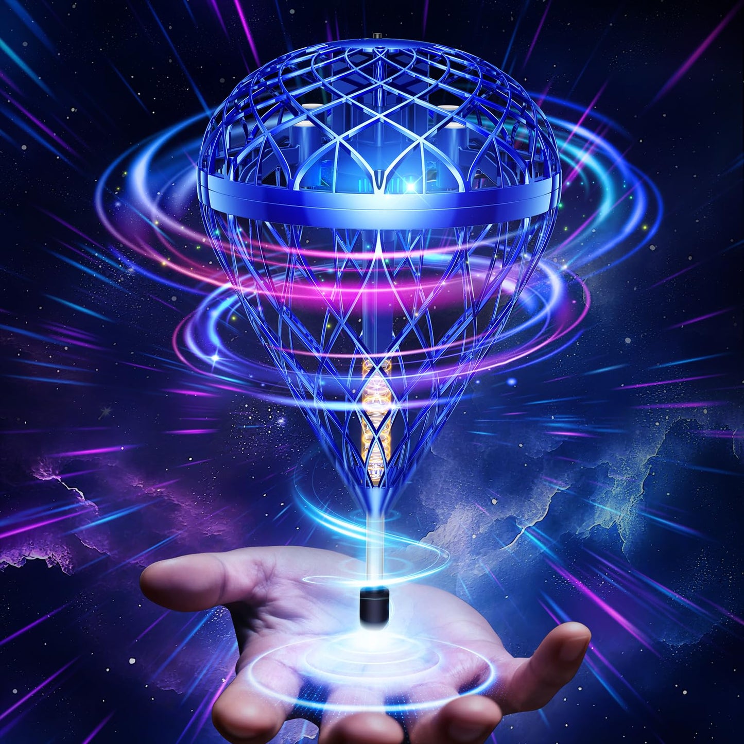 Flystars Cosmic Globe Flying Orb Ball — Motion-Control Hover Spinner for Kids 6+