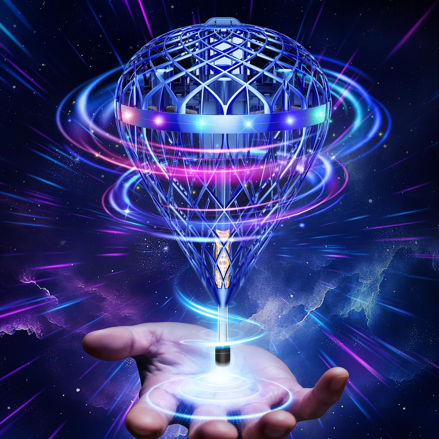 Flystars Flying Bouncing Toys | Next-Gen Cosmic Globe Flying Orb Ball with Motion-Control