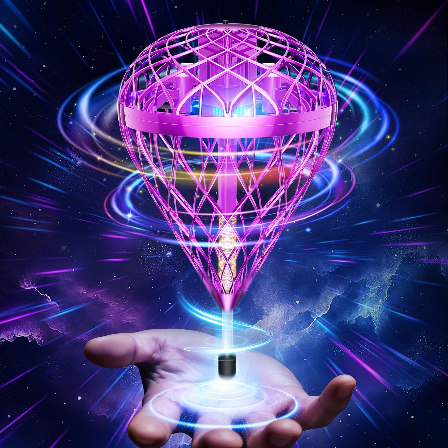 Flystars Flying Bouncing Toy – Next-Gen Cosmic Globe Hover Spinner for Kids 6+