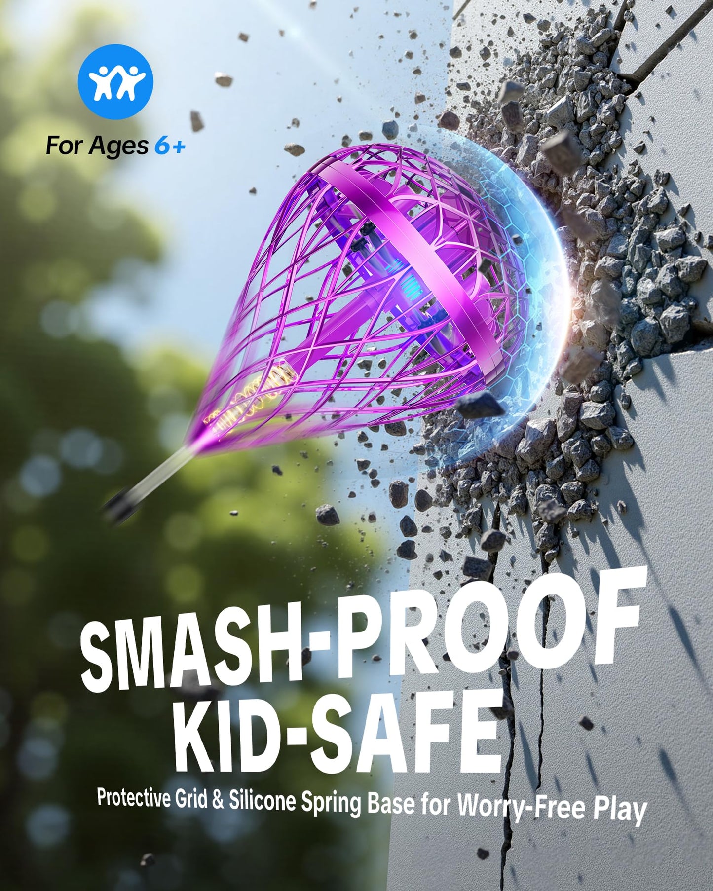 Flystars Flying Bouncing Toy – Next-Gen Cosmic Globe Hover Spinner for Kids 6+