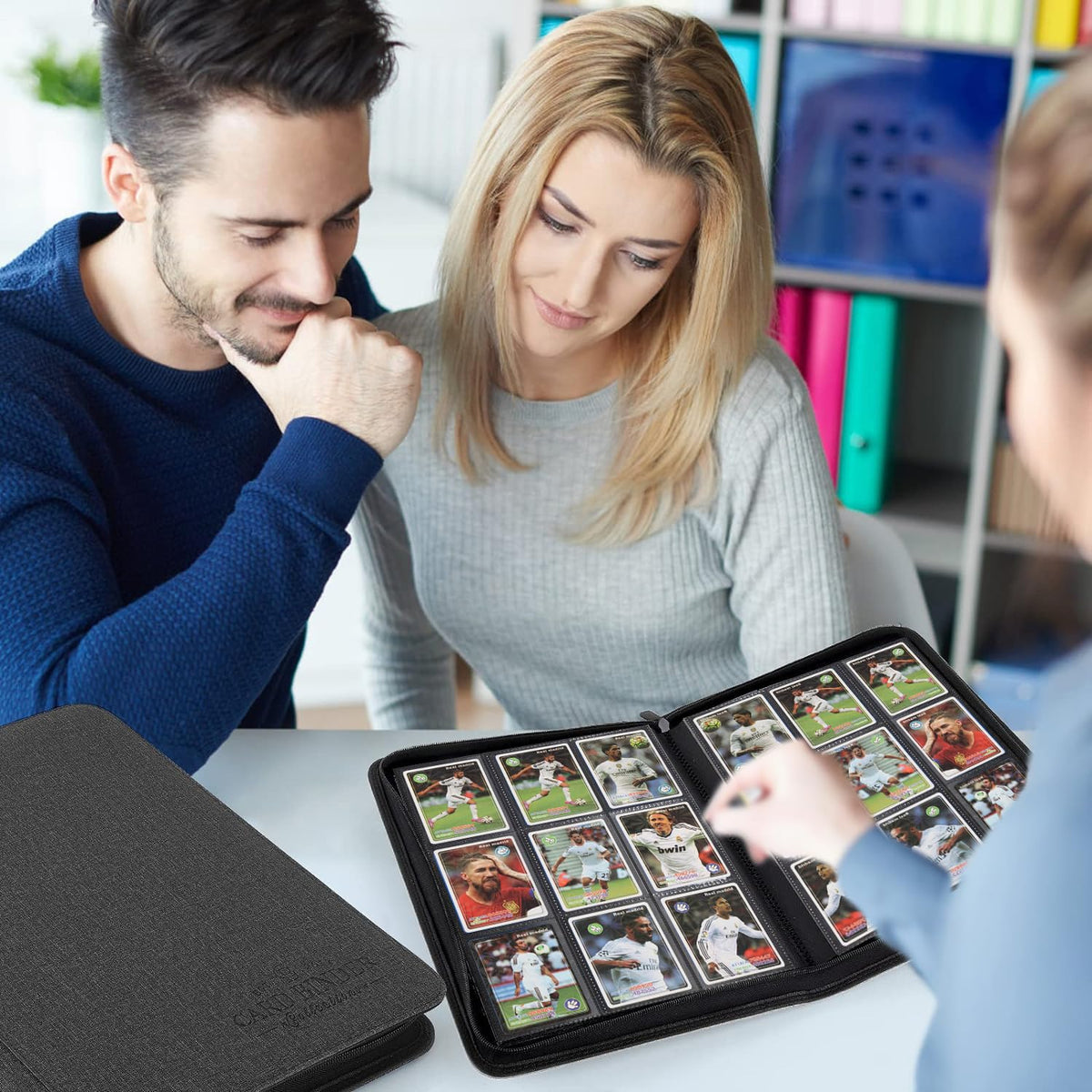 Foalgo 9 Pocket Card Binder – Premium Zip Trading Card Binder, 540 Double-Sided Pockets, Collector Album (Black)
