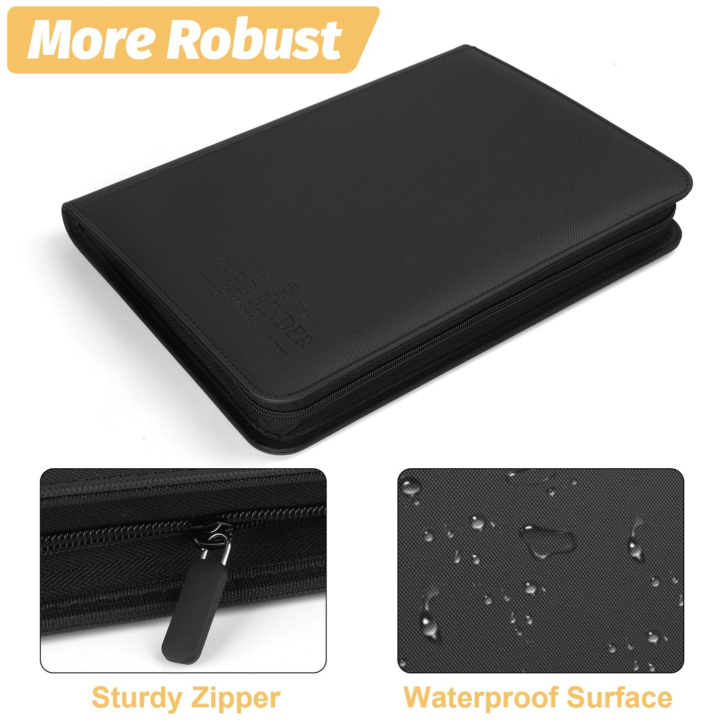 Foalgo 9-Pocket Trading Card Binder | Holds 540 Cards | PVC-Free EVA Leatherette