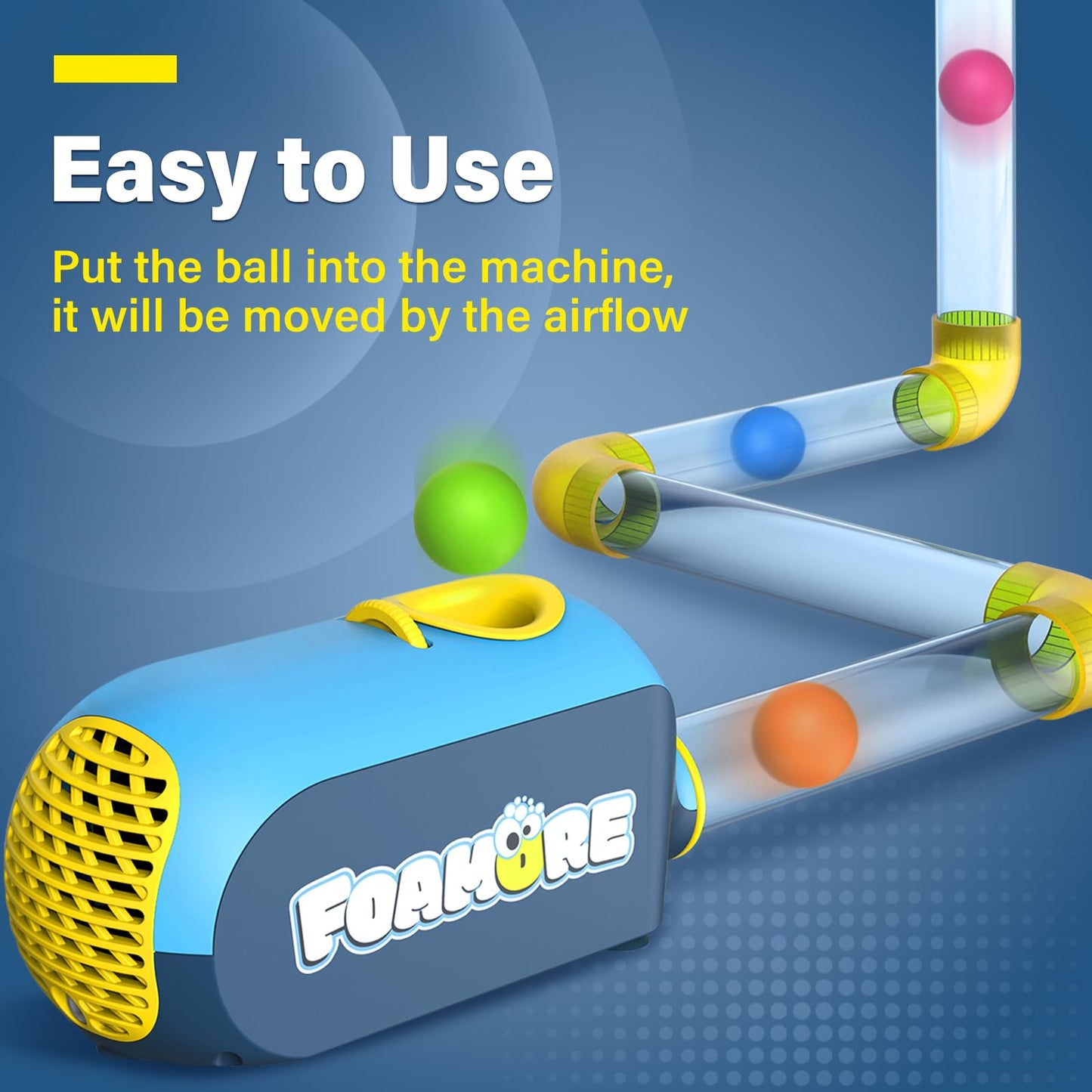 Foamore Airflow STEM Toy for Kids 3+ | Building & Tinkering Aerodynamics