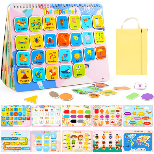 Foayex Easter Activity Book for Girls 3-5 – Pre-Assembled Reusable Stickers & Learning Activities