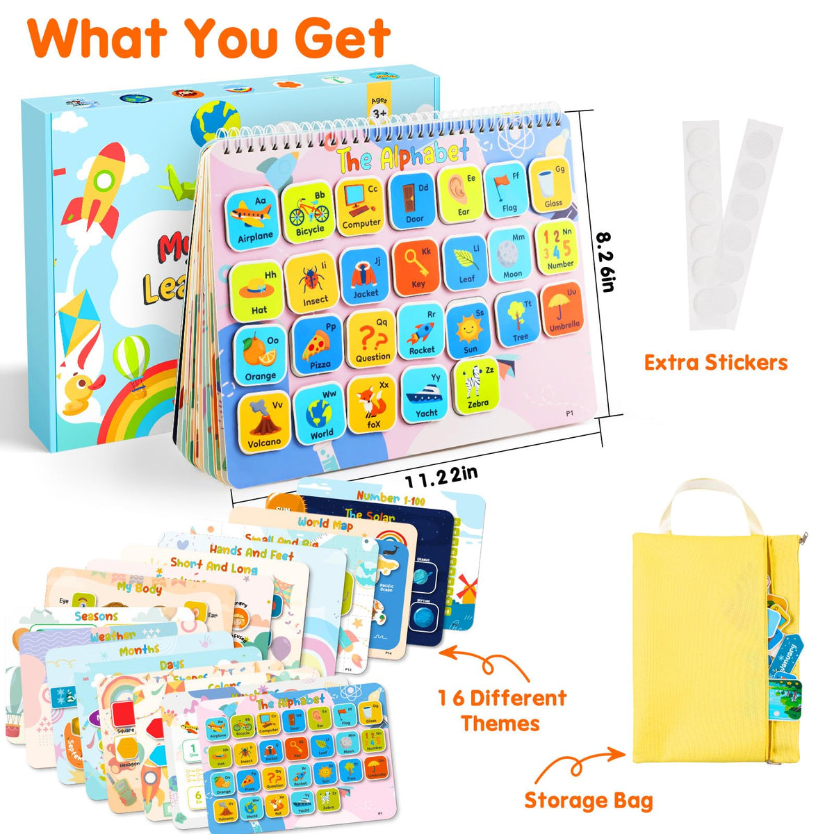 Foayex Easter Activity Book for Girls 3-5 – Pre-Assembled Reusable Stickers & Learning Activities