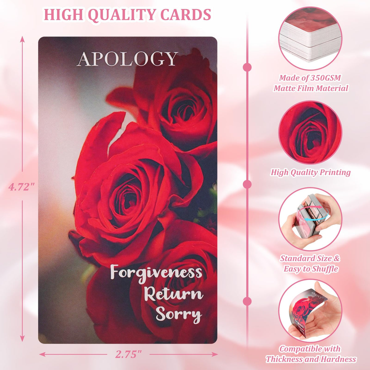 Fofeadm Oracle Cards 78-Card Love Deck for Beginners | Life and Love Guidance