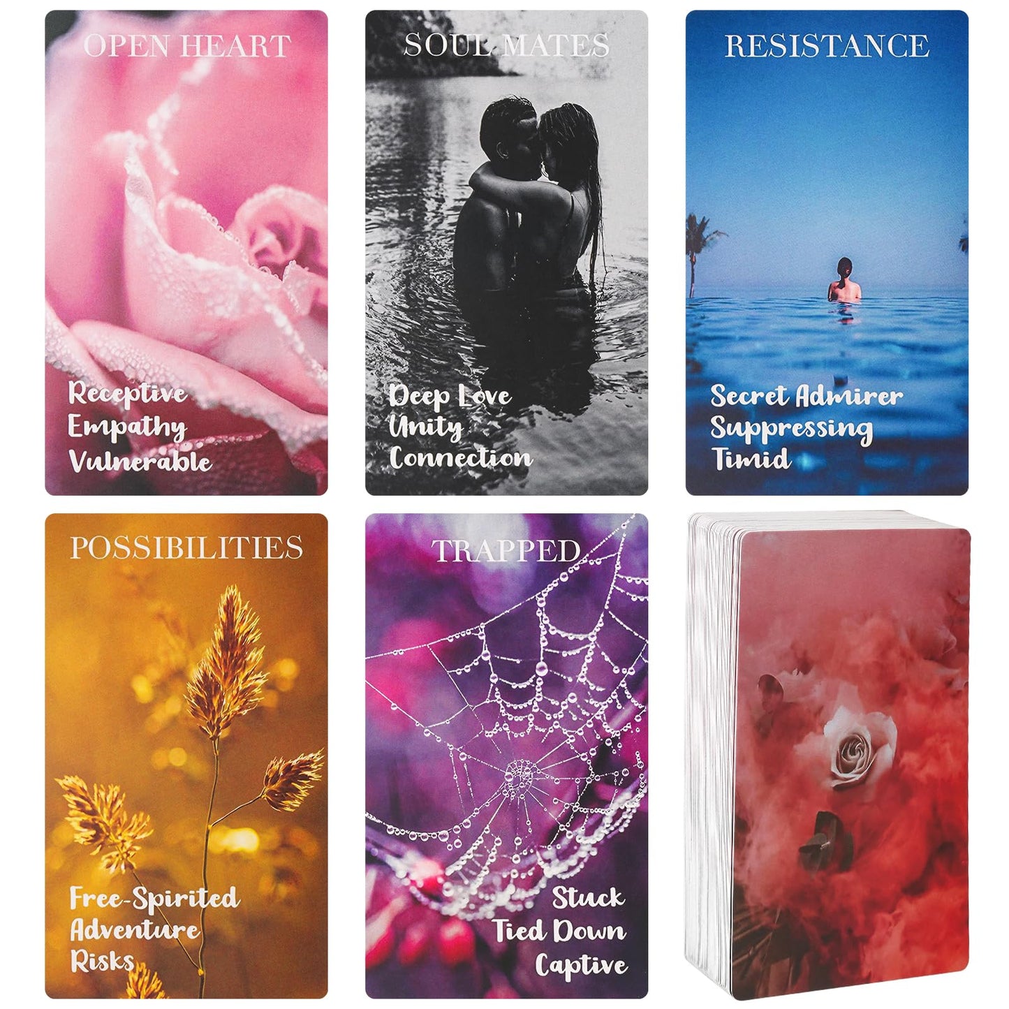 Fofeadm Oracle Cards 78-Card Love Deck for Beginners | Life and Love Guidance
