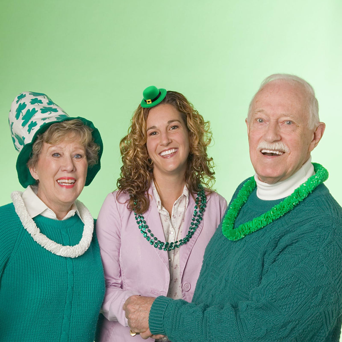 FOIMAS 12pcs Mini St Patrick's Day Hats – Glitter Shamrock Buckle Leprechaun Hats