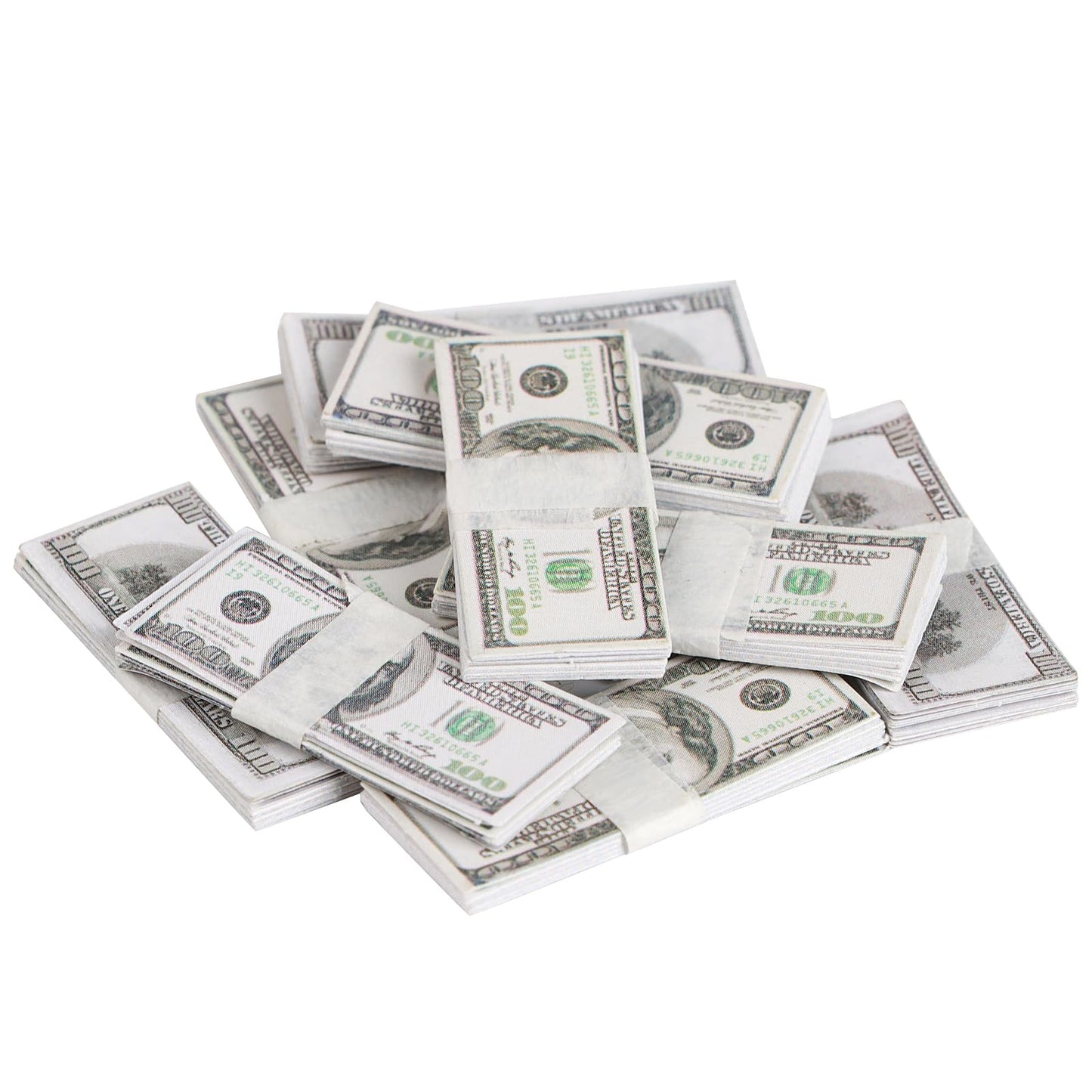 FOIMAS 180pcs 1:12 Miniature Dollars for Dollhouse – Realistic Double-Sided Bills