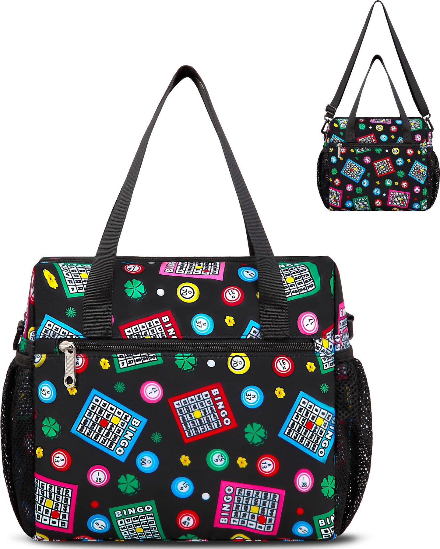 FOKDUVB Bingo Bag for Daubers & Accessories – Water-Resistant Organizer with Pockets