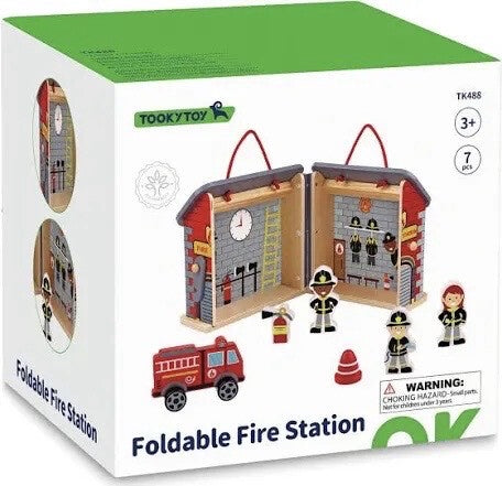 Wooden Foldable Fire Station