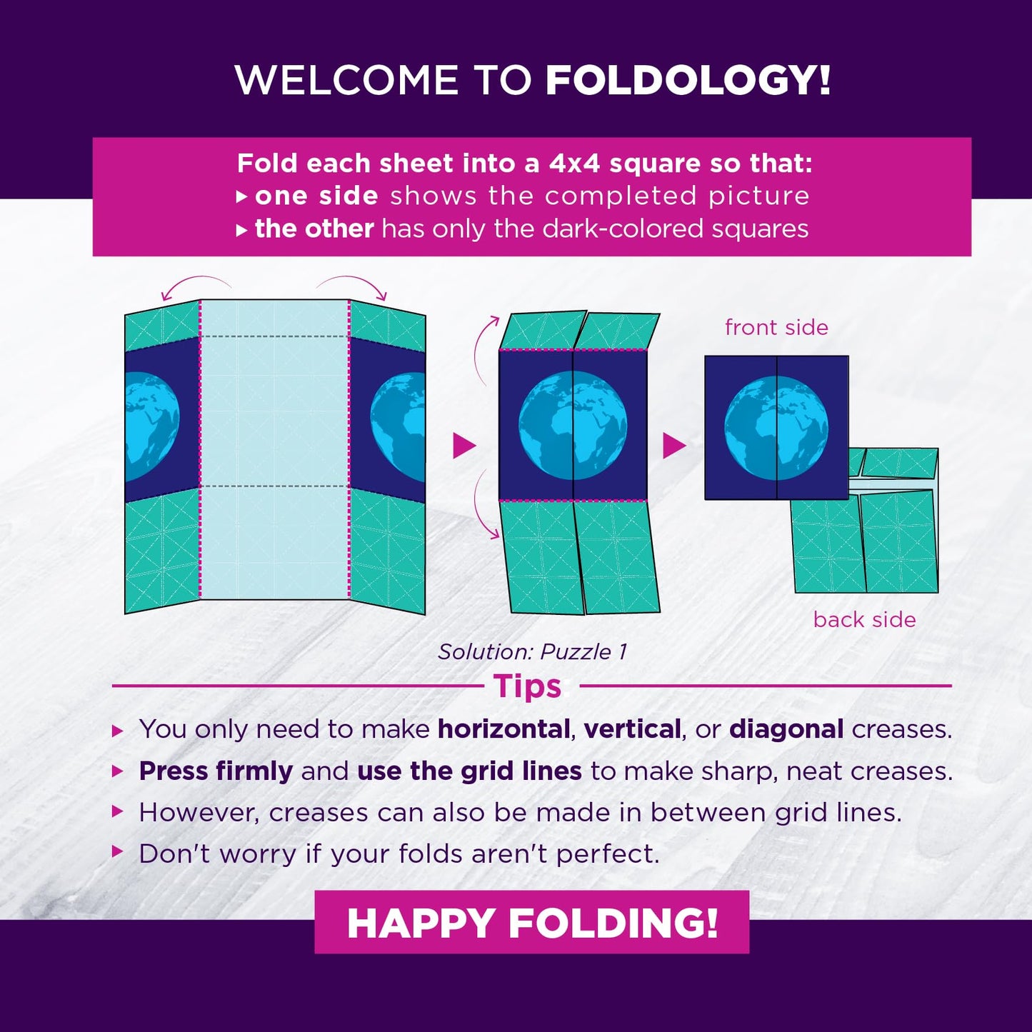 FOLDOLOGY 1&2 Combo Pack – Origami Puzzle Game with 200 Challenges | Ages 10+