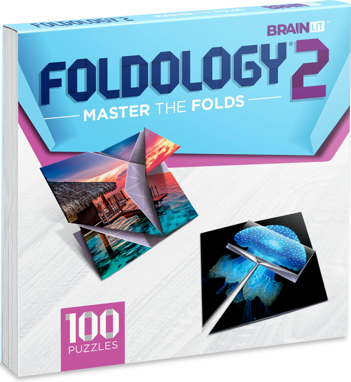 FOLDOLOGY 1&2 Combo Pack – Origami Puzzle Game with 200 Challenges | Ages 10+