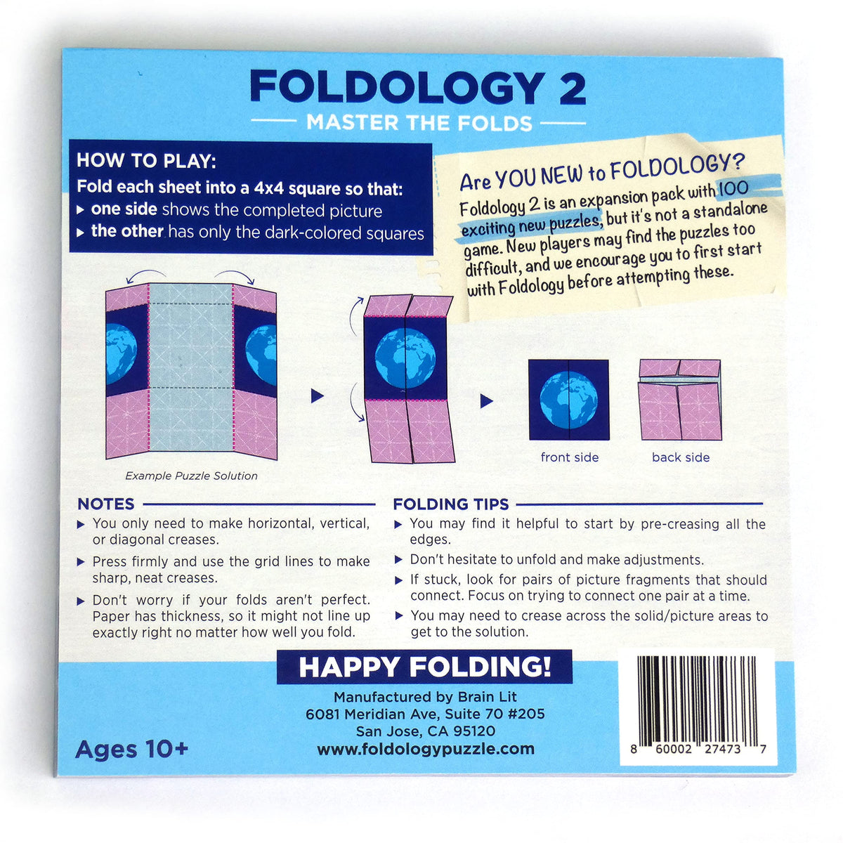Foldology 2 - Master the Folds Expansion Pack | 100 Origami Brain Teasers for Ages 10+