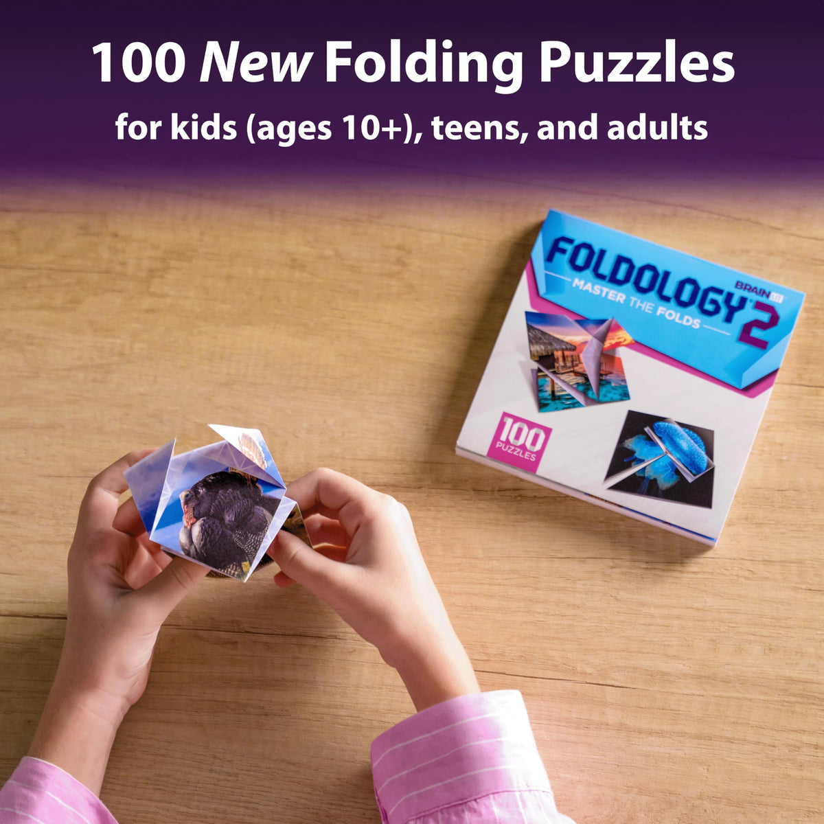 Foldology 2 - Master the Folds Expansion Pack | 100 Origami Brain Teasers for Ages 10+