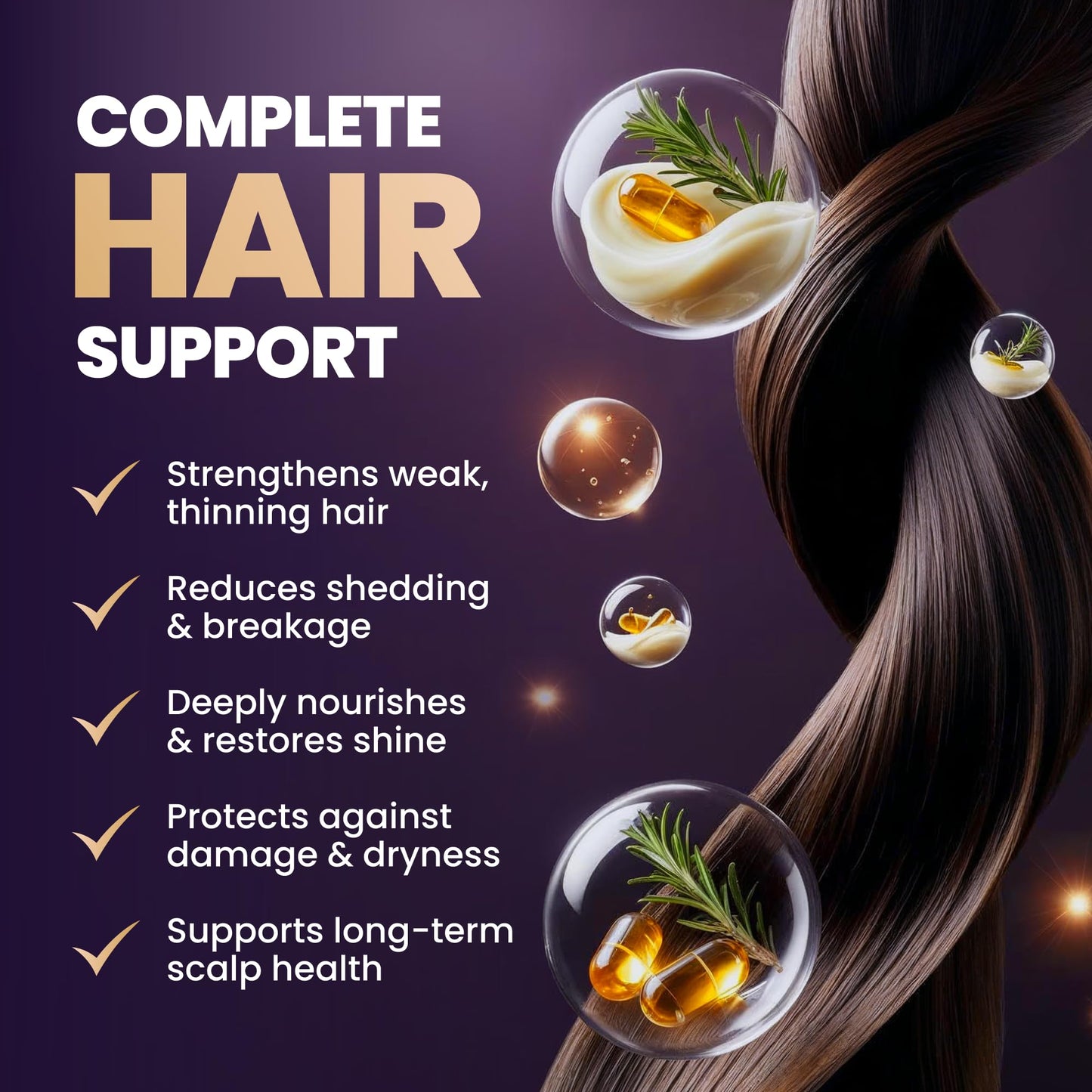 FOLICARE Thickening Hair Growth Shampoo & Conditioner Set | Biotin, Keratin, Collagen
