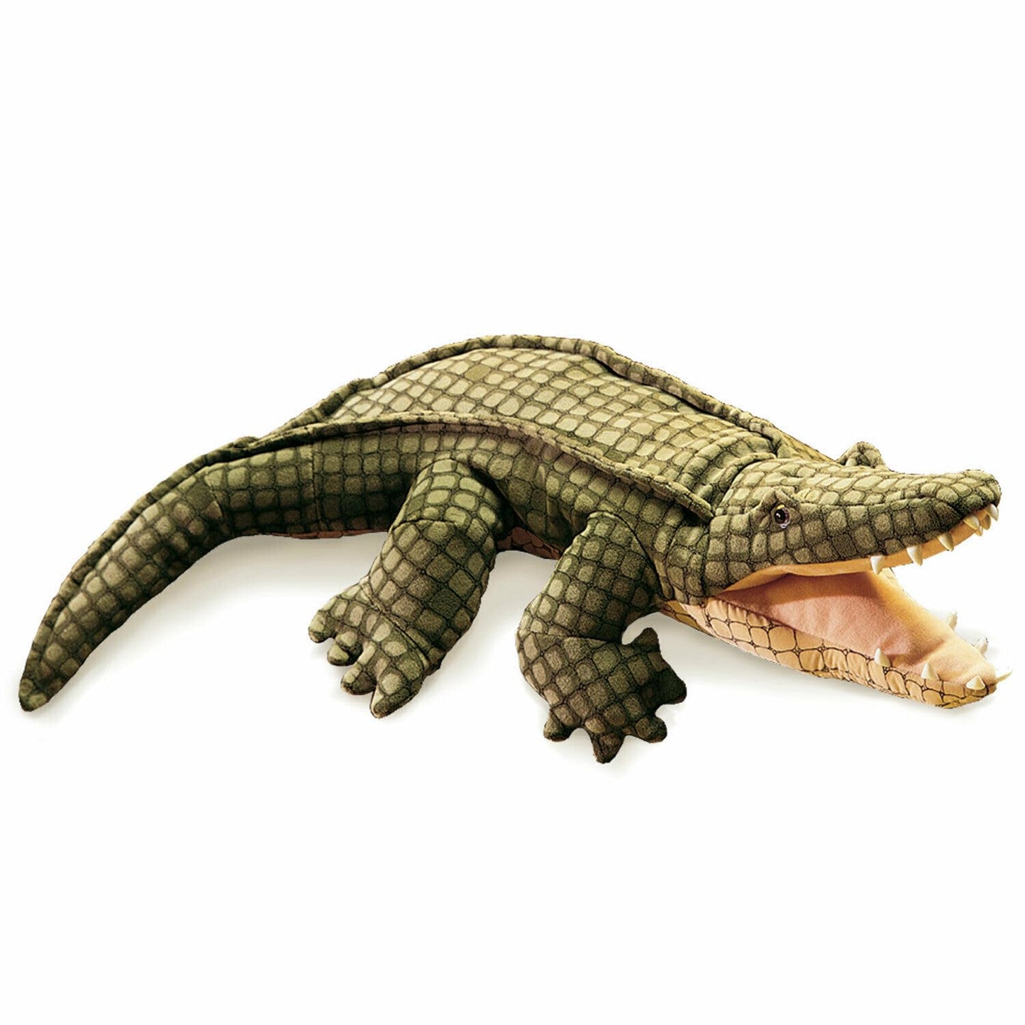 Folkmanis Alligator Hand Puppet – Realistic, Interactive Plush for Storytelling & Play