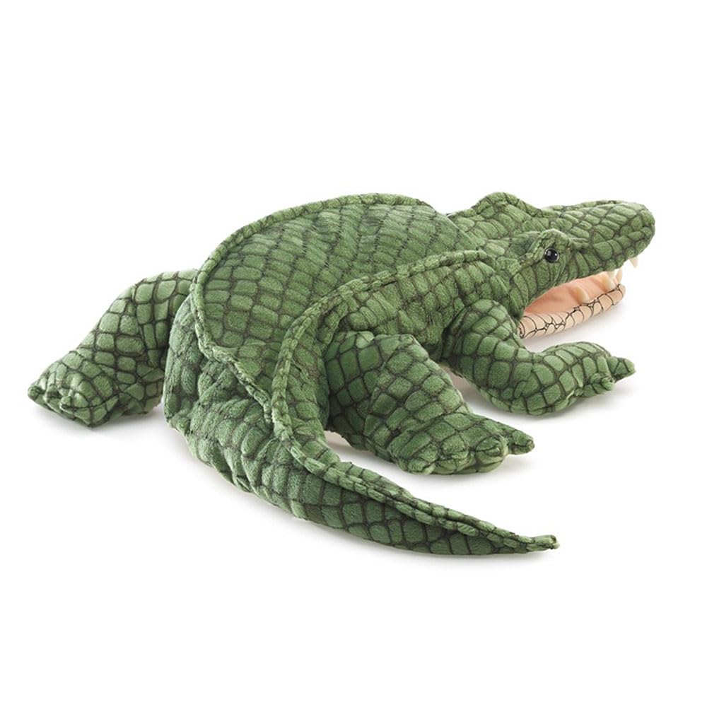 Folkmanis Alligator Hand Puppet – Realistic, Interactive Plush for Storytelling & Play