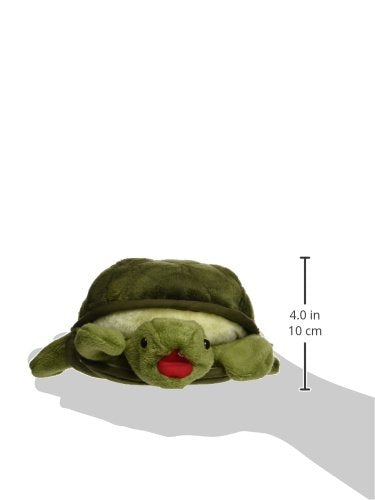 Folkmanis Baby Turtle Hand Puppet – Green Plush, Movable Mouth