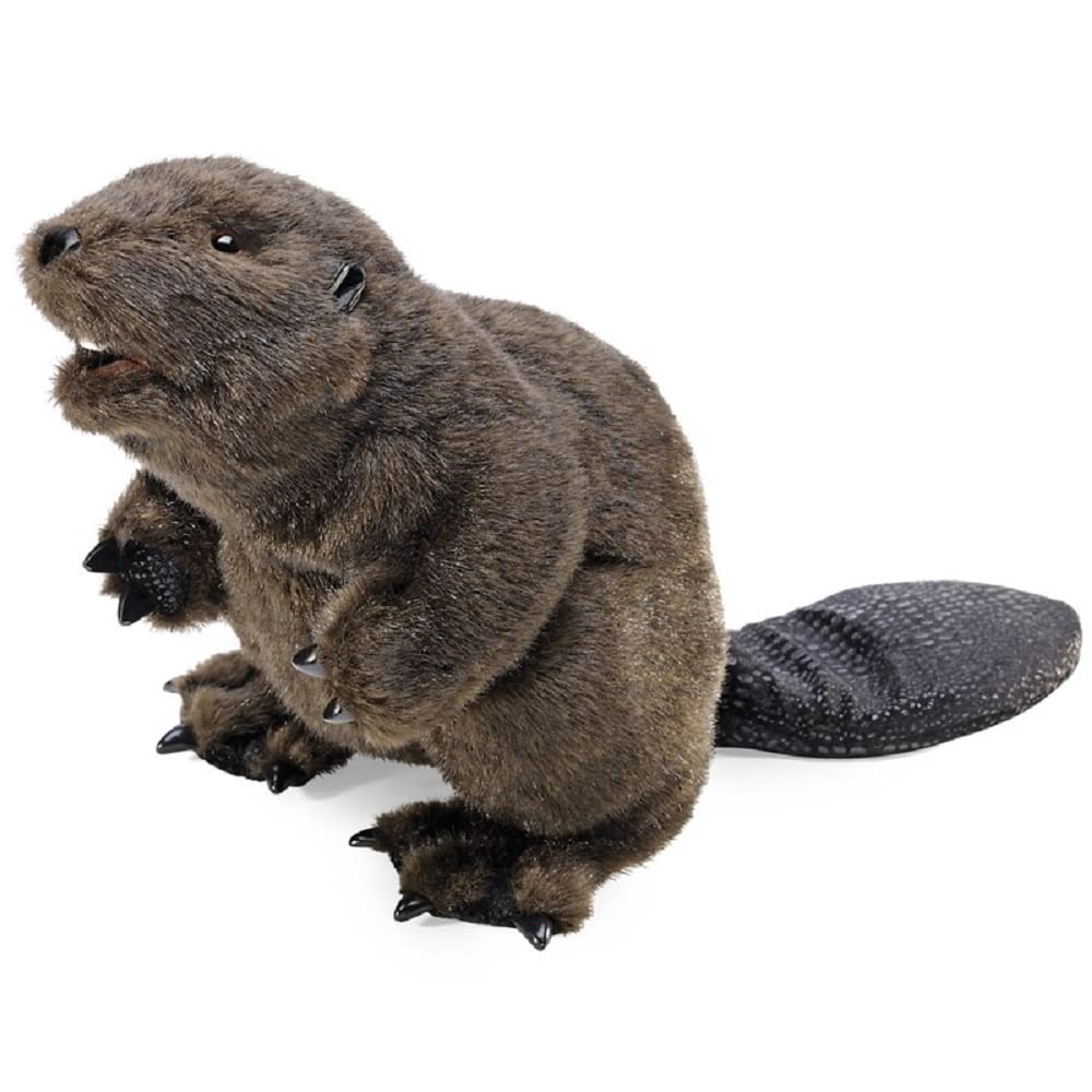 Folkmanis Beaver Hand Puppet – Expressive One-Hand Puppetry for Stage & Storytelling