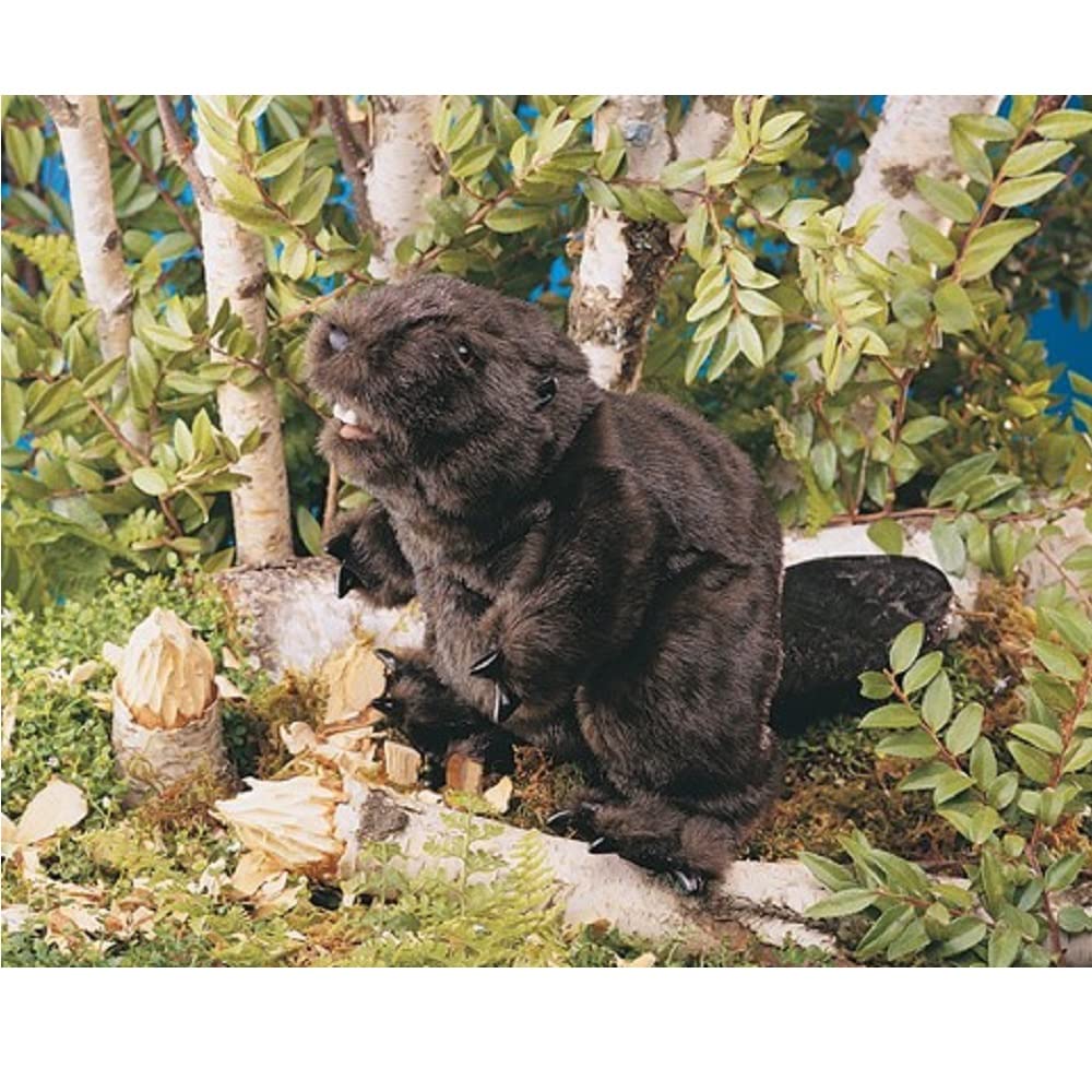 Folkmanis Beaver Hand Puppet – Expressive One-Hand Puppetry for Stage & Storytelling