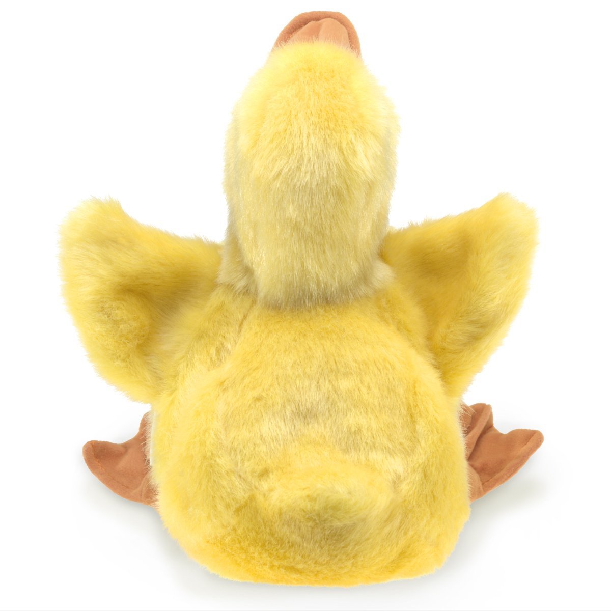Folkmanis Duckling Hand Puppet, Yellow – Movable Beak & Wings | 1 EA