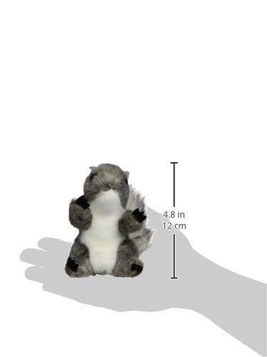 Folkmanis Mini Gray Squirrel Finger Puppet – Interactive Plush Puppetry (1 EA)