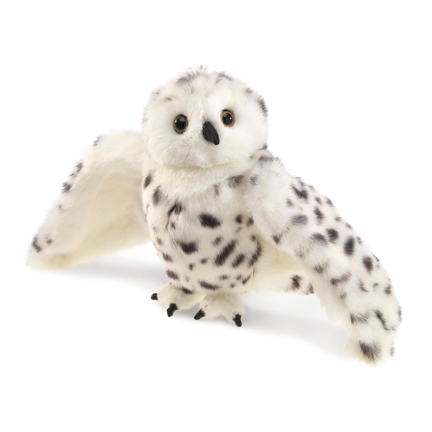 Folkmanis Snowy Owl Hand Puppet – 360° Head Rotation & Wings Flap