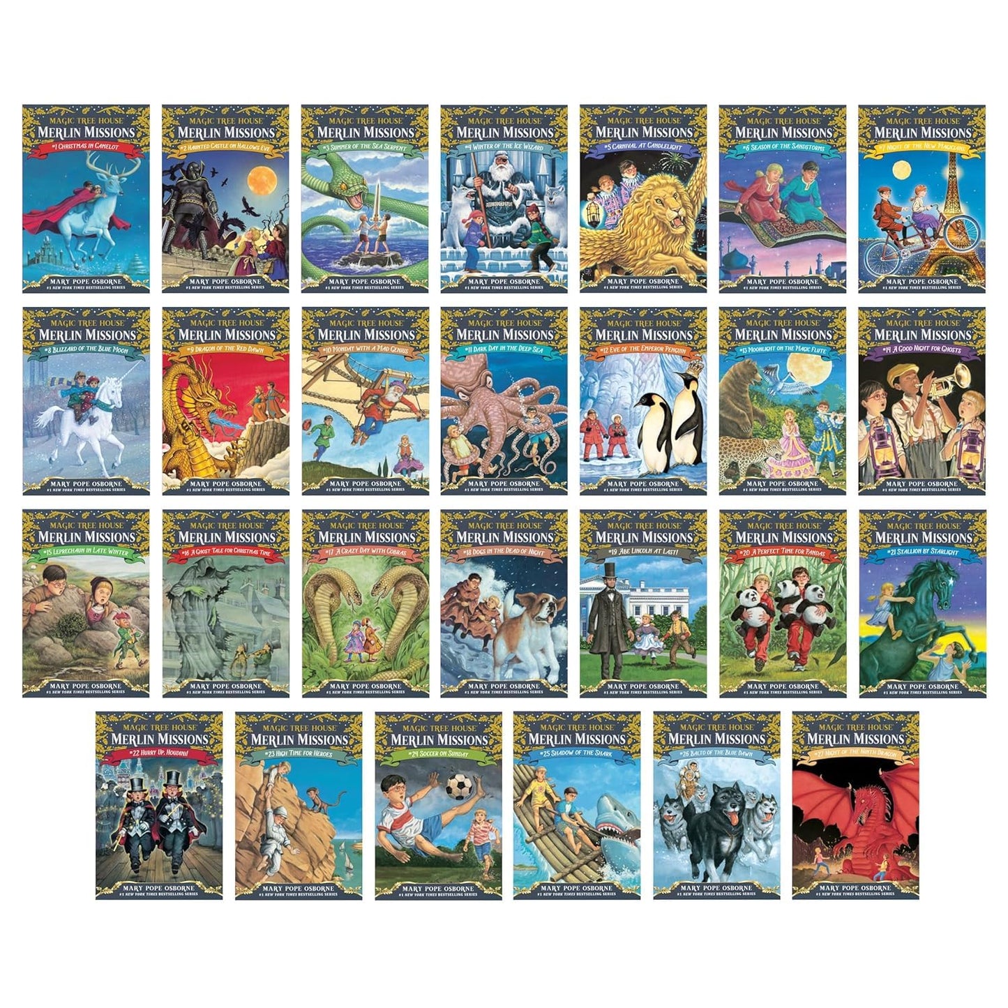 FOLREBAS Tree House Merlin Mission 1-27 Complete Collection Box Set Paperback