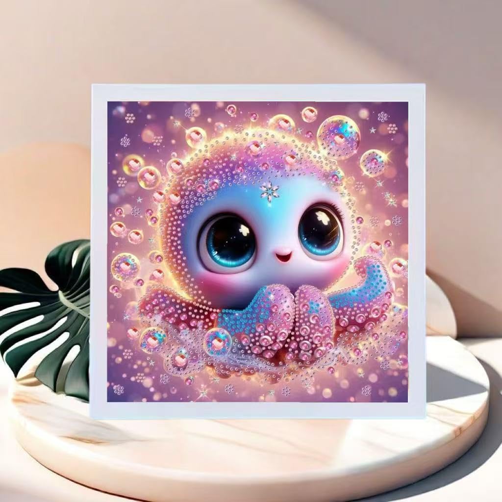 FONYANE 5D Diamond Art Kit – Sea Octopus Honey (6.69x6.69in)
