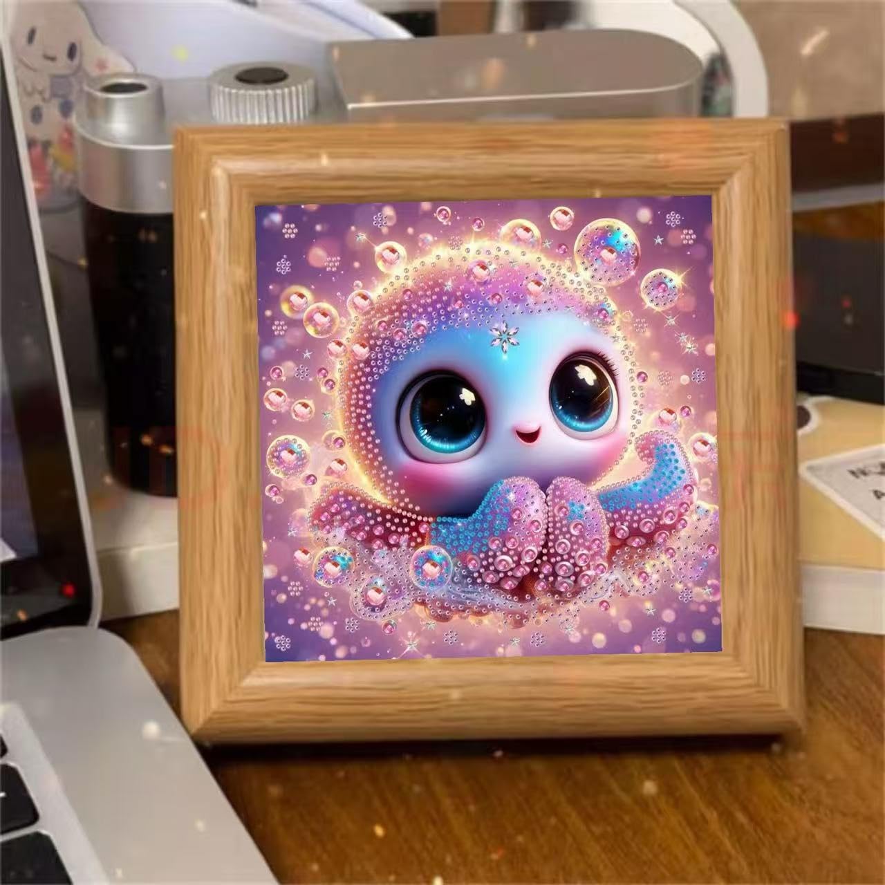 FONYANE 5D Diamond Art Kit – Sea Octopus Honey (6.69x6.69in)