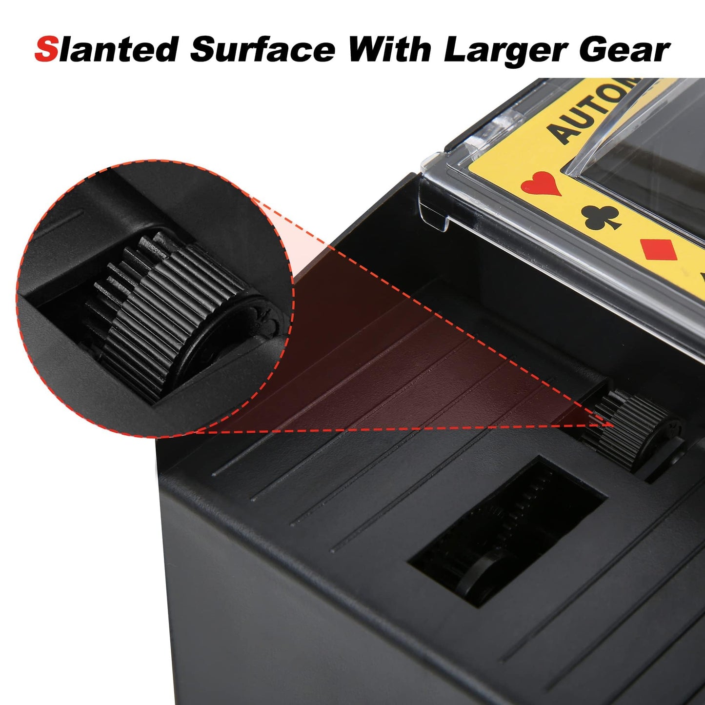 FONBEAR 2 Deck Automatic Card Shuffler — USB & Battery Powered