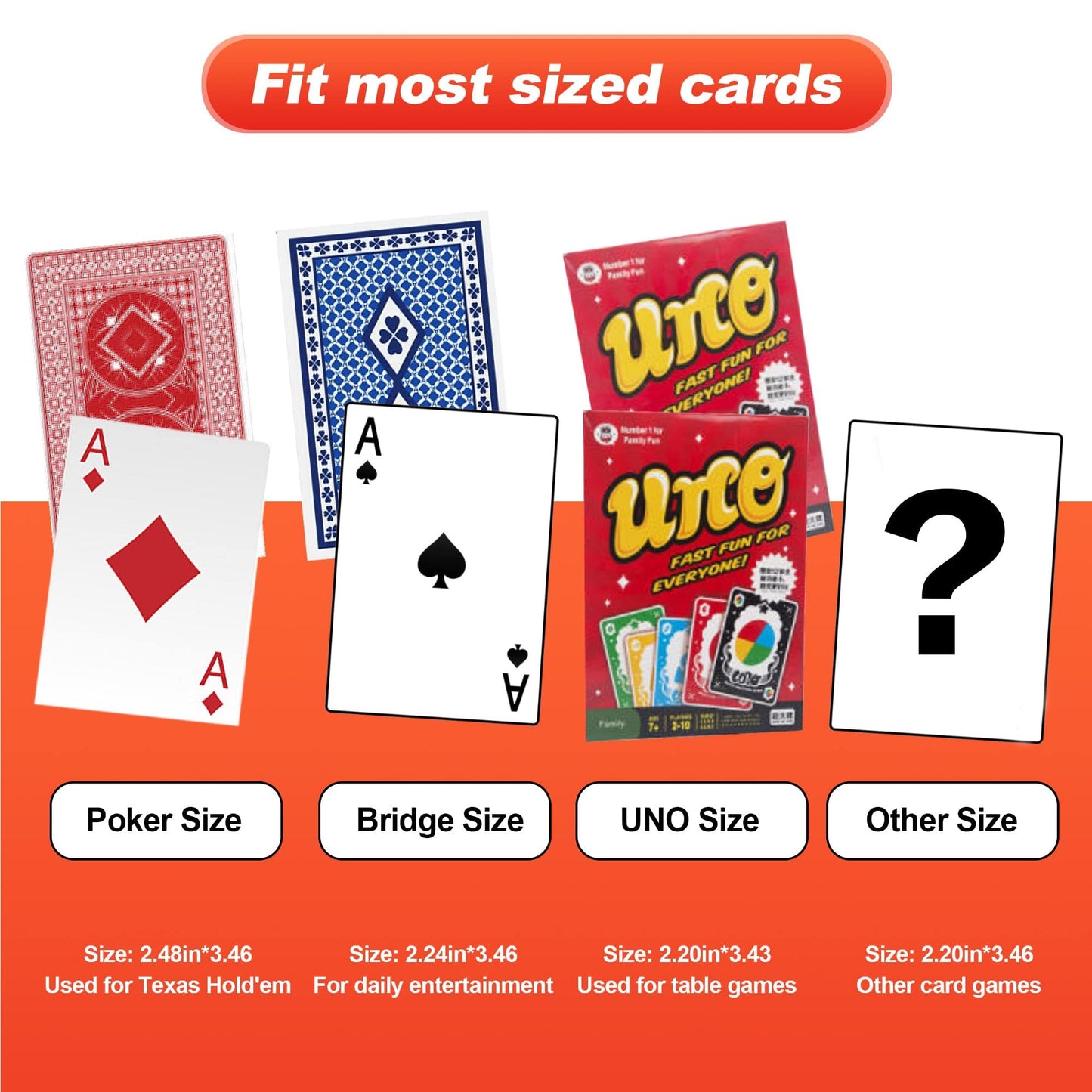 FONBEAR 2 Deck Automatic Card Shuffler — USB & Battery Powered